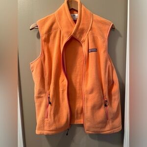 Vineyard Vines fleece orange vest size medium